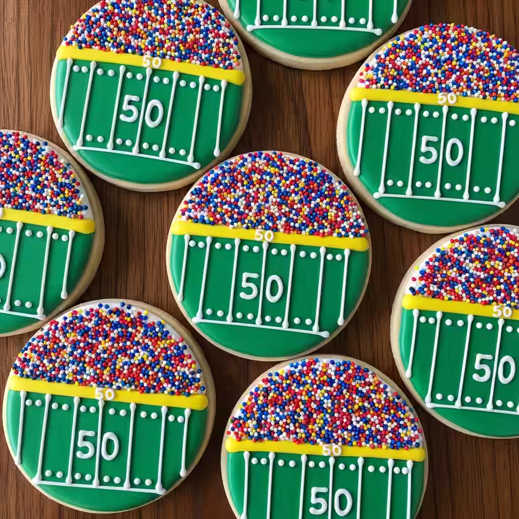 Football Stadium Sugar Cookies