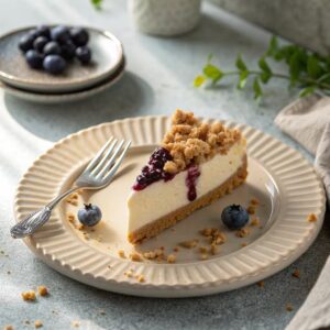 Blueberry Crumble Cheesecake