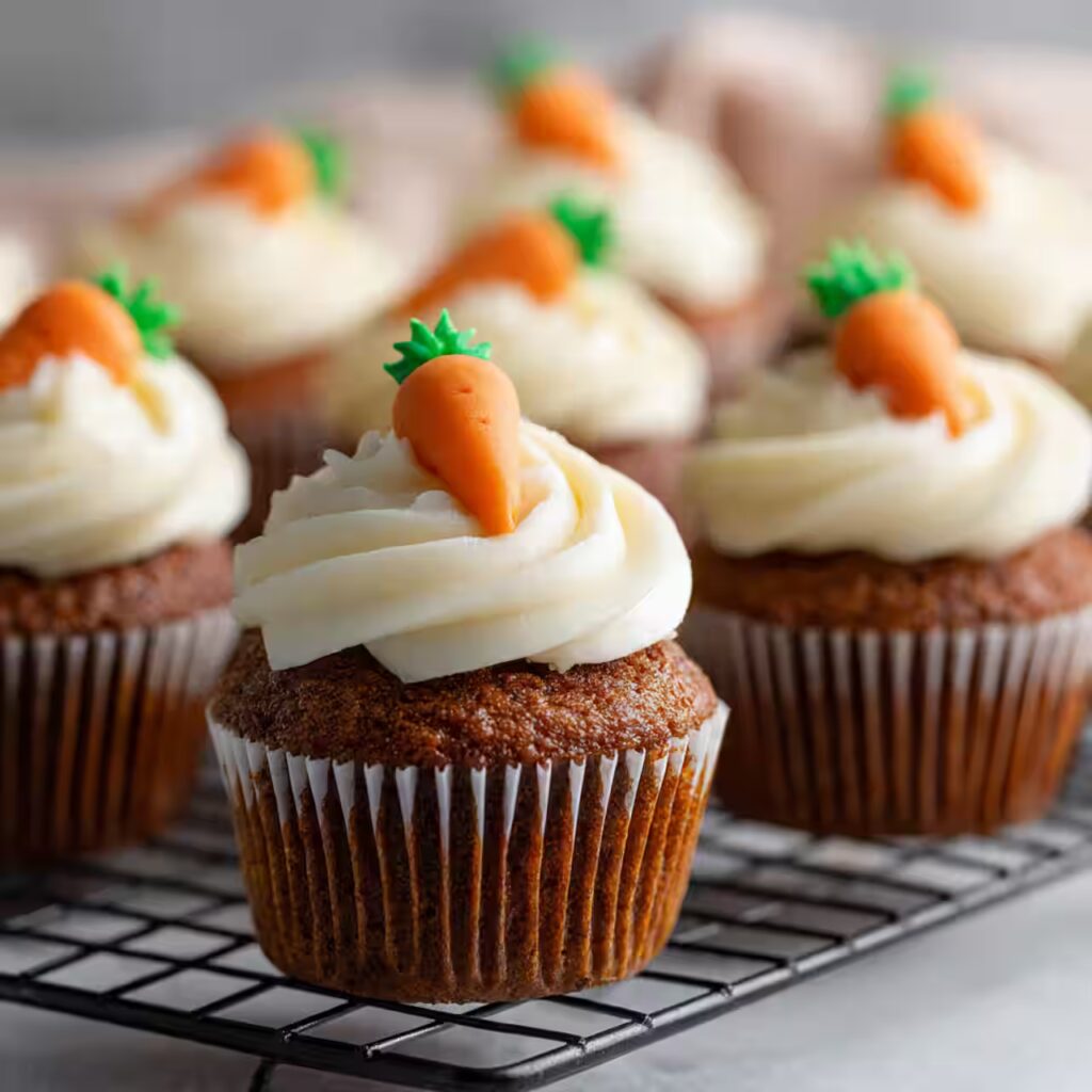 Carrot Cupcakes with Cream Cheese Frosting