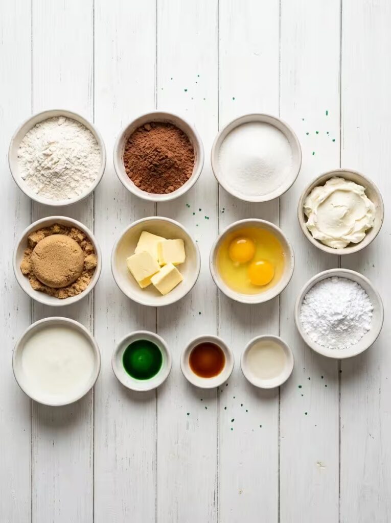 Green Velvet Cookies ingredients