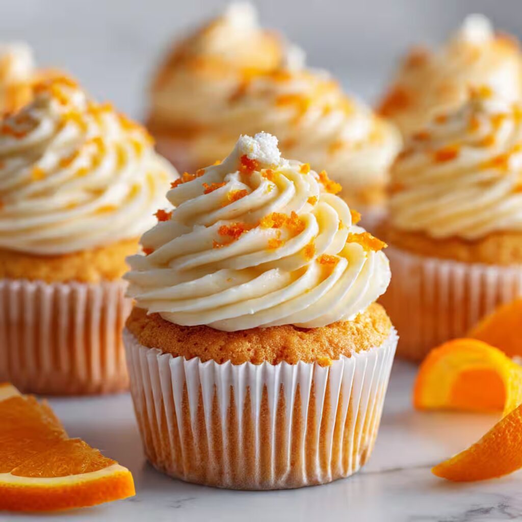 Orange Blossom Cupcakes with Vanilla Bean Buttercream