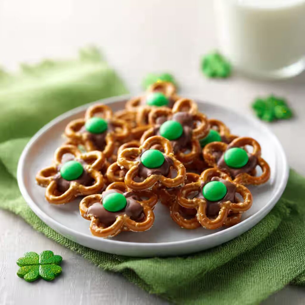 Shamrock Pretzel Pops