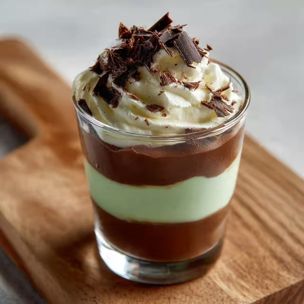 Shamrock Shake Pudding Cups