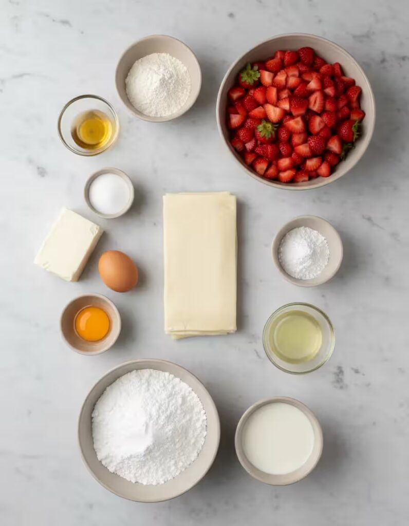 Strawberry Danish Ingredients