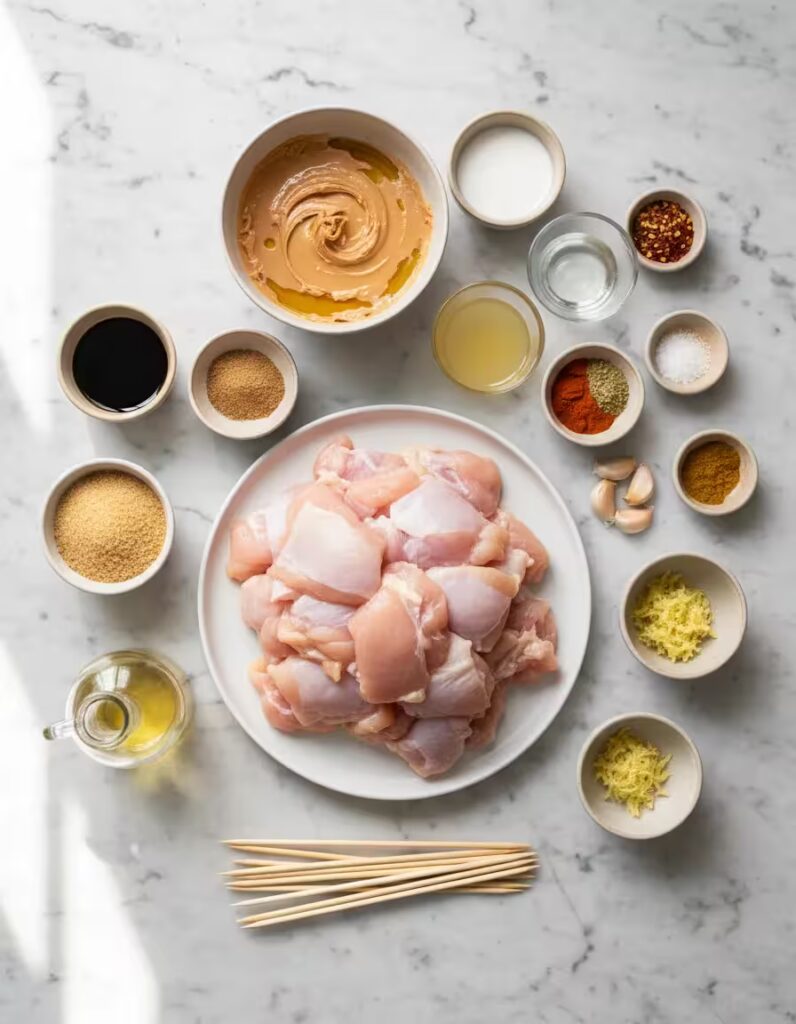 Chicken Satay Ingredients