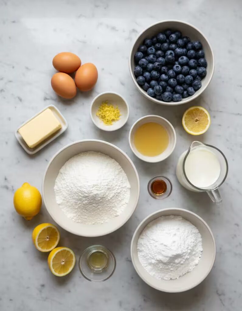 Lemon Blueberry Cake Ingredients