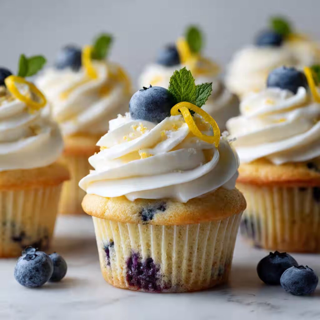 Lemon Blueberry Cupcakes