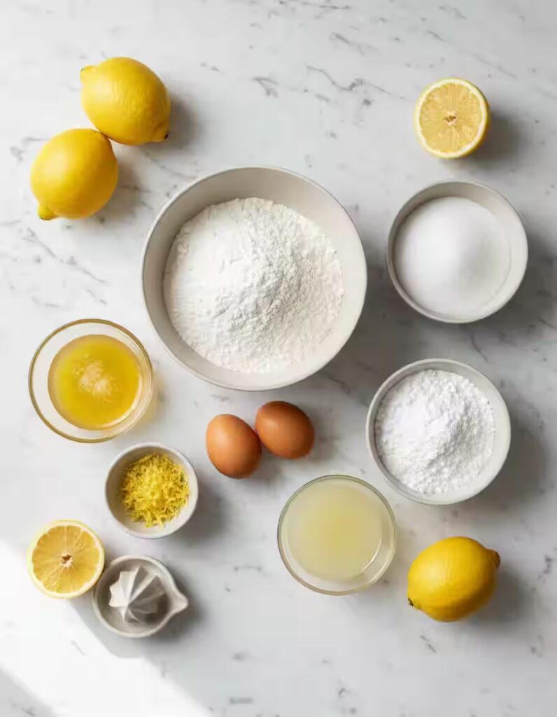 Lemon Brownies Ingredients
