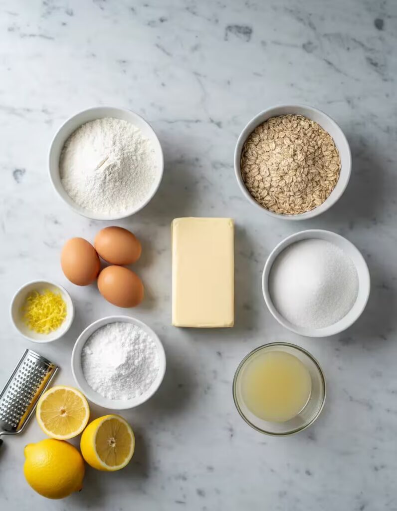 Lemon Crumb Bars Ingredients