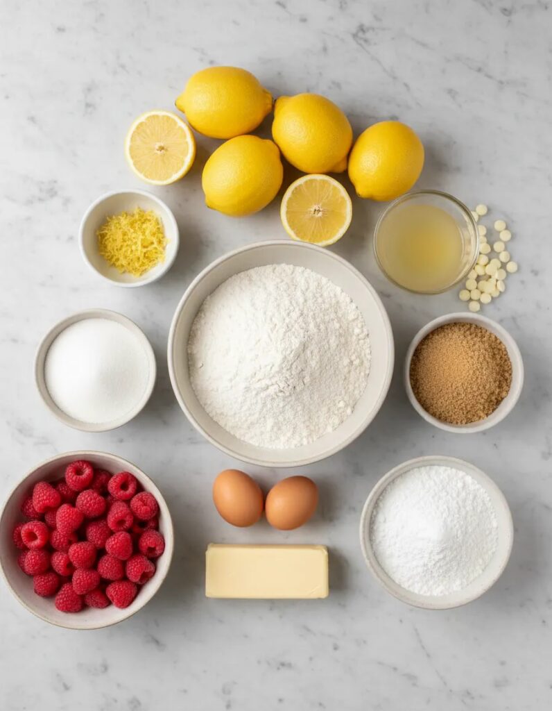 Lemon Raspberry Cookies Ingredients