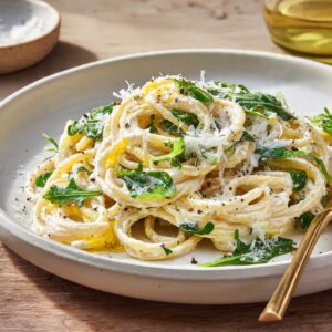 Lemon Ricotta Pasta With Arugula