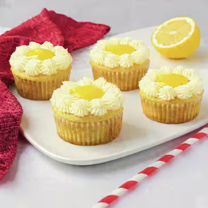 Lemon Stuffed Cupcakes