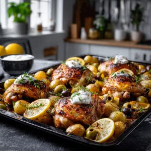 Sheet Pan Lemon Balsamic Chicken and Potatoes