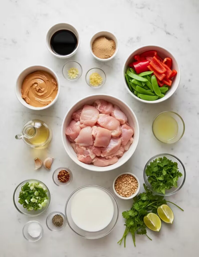 Thai Peanut Chicken Ingredients