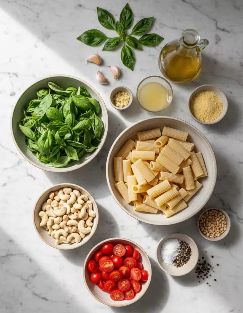 VEGAN PESTO CAVATAPPI INGREDIENTS