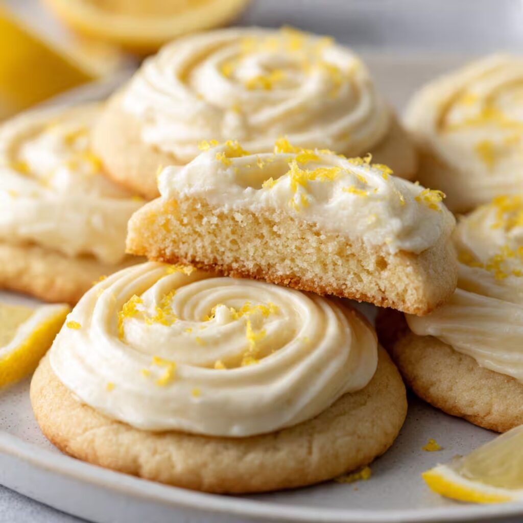 Zesty Lemon Frosted Cookies